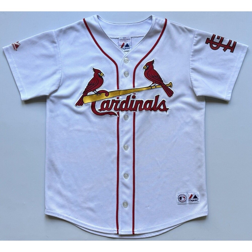 Vintage Majestic St. Louis Cardinals Albert Pujols #5 Jersey Sz Youth Large